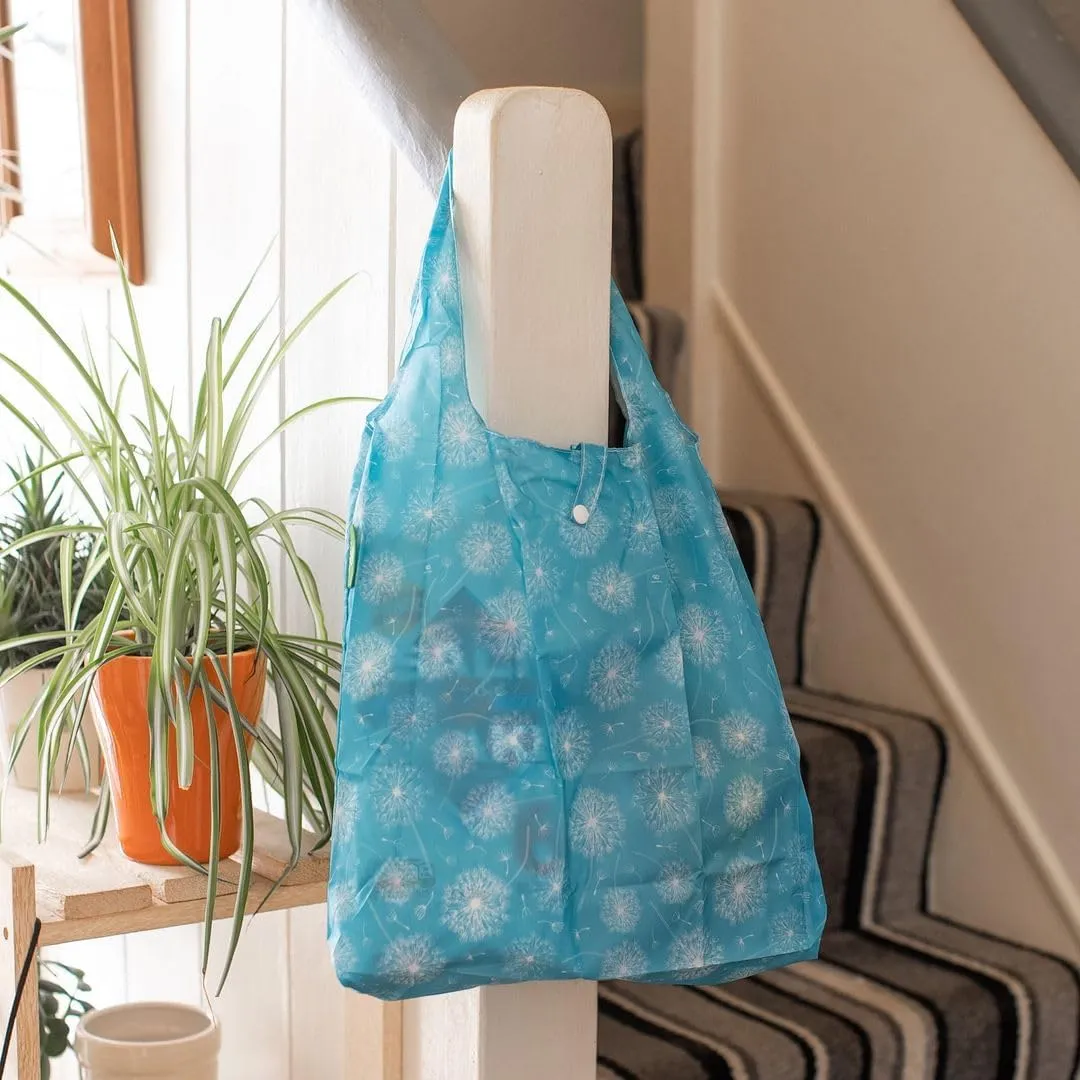 ECO CHIC Foldable Reusable Grocery Bags - Lightweight, Recycled & Reusable Shopping Bag - Waterproof Packable Tote