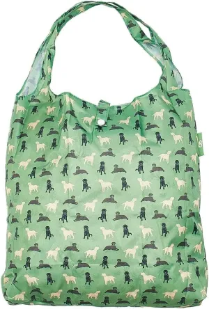ECO CHIC Foldable Reusable Grocery Bags - Lightweight, Recycled & Reusable Shopping Bag - Waterproof Packable Tote