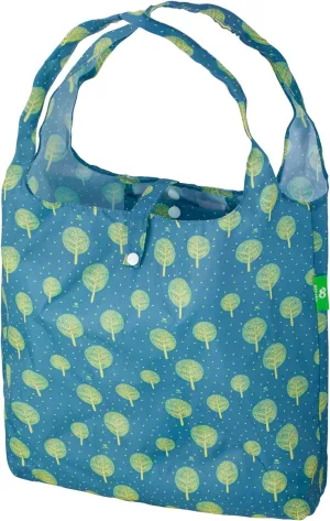 ECO CHIC Foldable Reusable Grocery Bags - Lightweight, Recycled & Reusable Shopping Bag - Waterproof Packable Tote