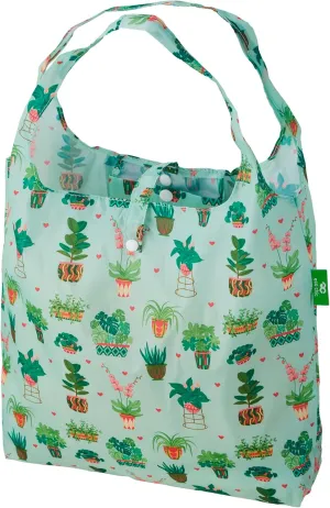 ECO CHIC Foldable Reusable Grocery Bags - Lightweight, Recycled & Reusable Shopping Bag - Waterproof Packable Tote