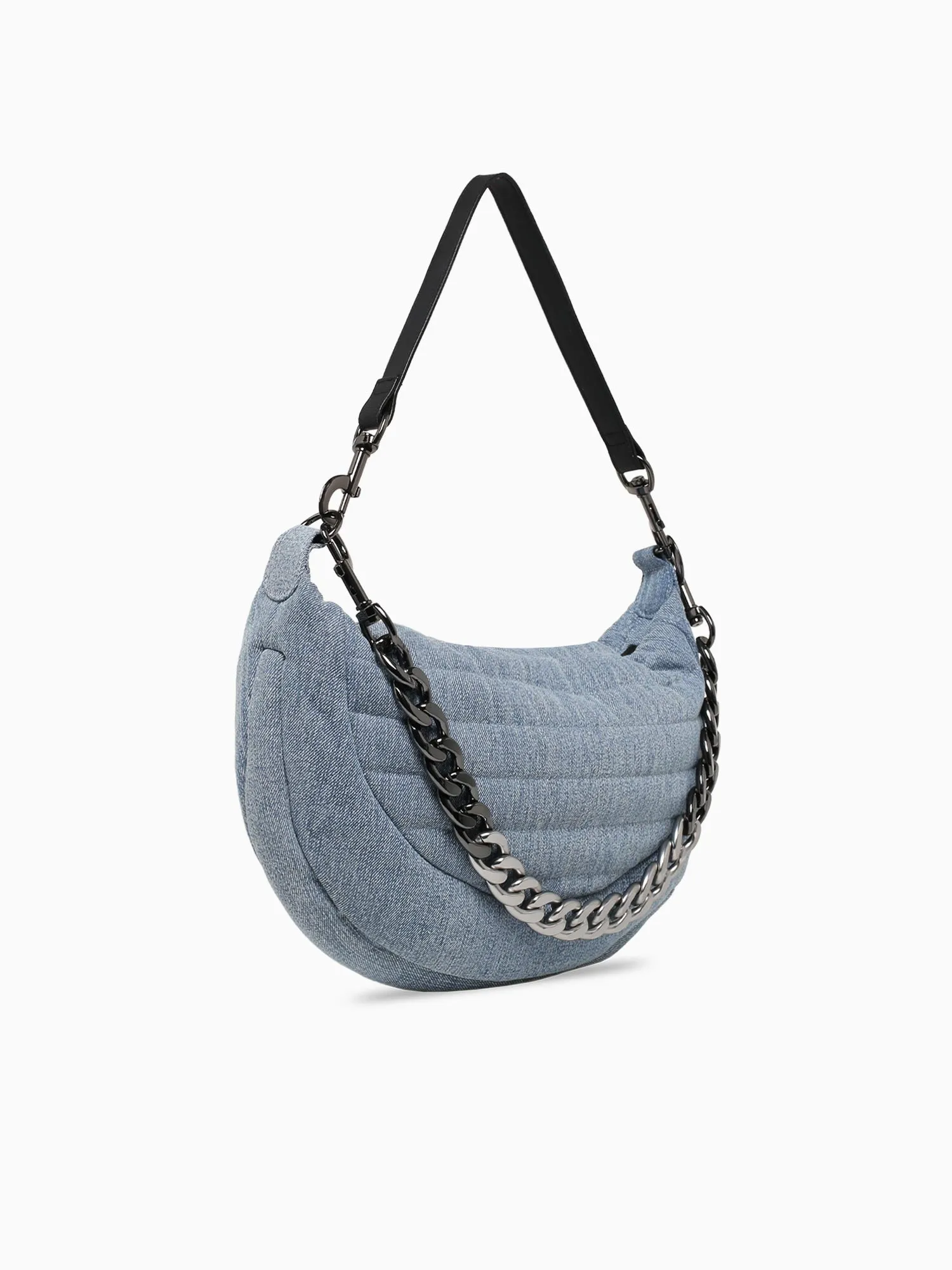Elton Hobo Crossbody Light Washed Denim