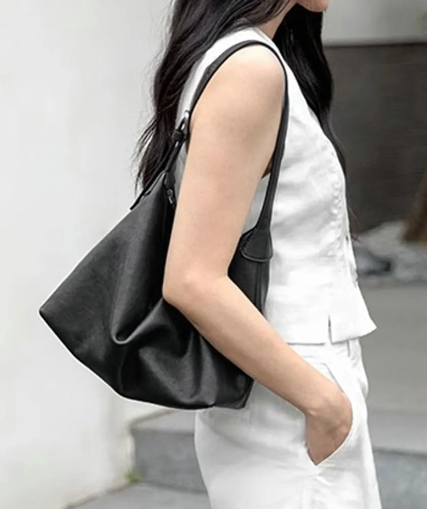 Epsion Tote Bag for Women Vegan Leather Hobo Bags Trendy Shoulder Bags Soft Shoulder Handbag Slouchy Tote Purses
