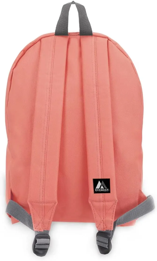 Everest Basic Backpack, Coral, One Size