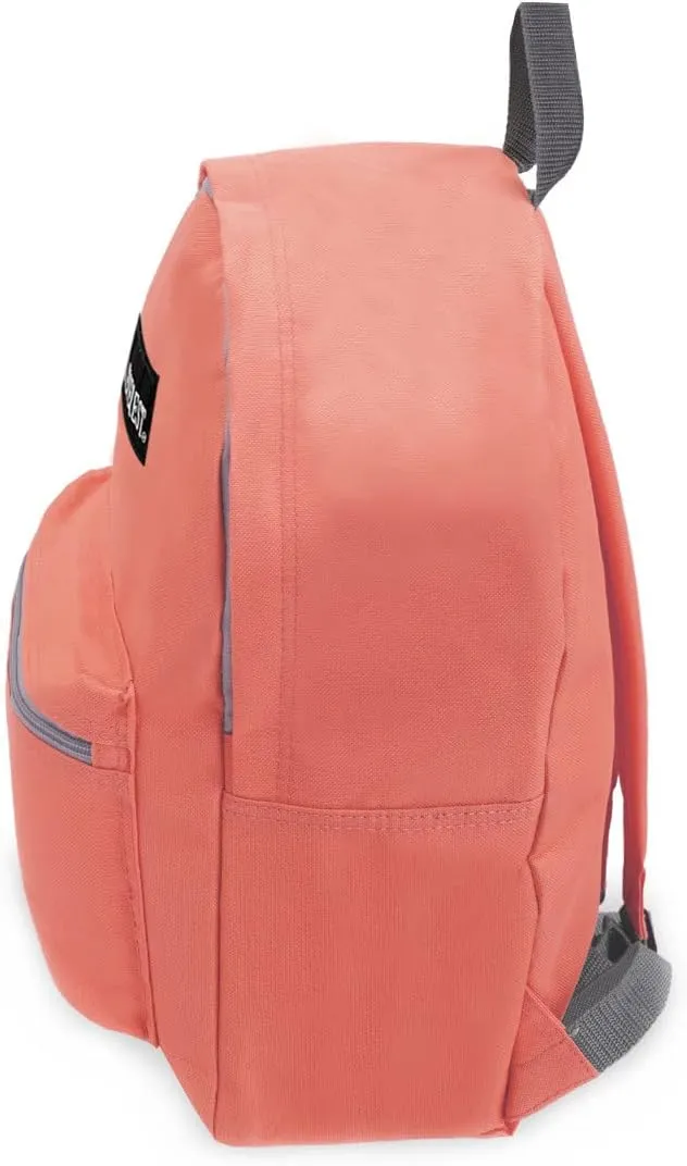 Everest Basic Backpack, Coral, One Size