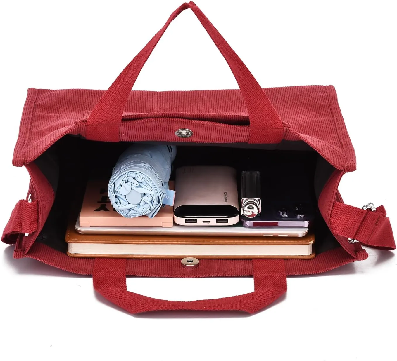 Fashion Corduroy Tote Handbag for Women - Stylish Hobo Bag