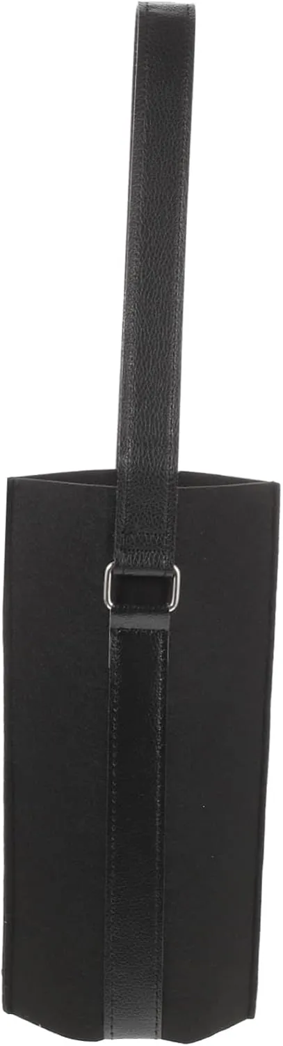 Felt Wine Bottle Storage Bag Stylish Wine Carrier with Handle for Grocery Organizing and Shopping and More