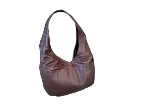 Fgalaze Chocolate Brown Leather Hobo Bag Handmade Casual Handbags and Bags, Alyna