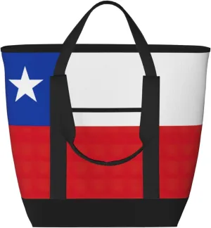 Flag of Chile Women's tote bags and reusable women's beach bags are suitable for travel insulation and cooling bags.