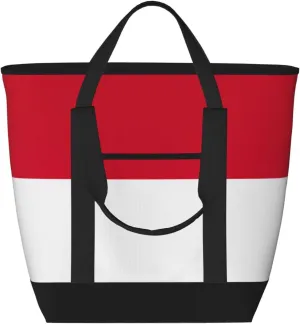 Flag of Monaco Women's tote bags and reusable women's beach bags are suitable for travel insulation and cooling bags.