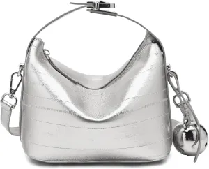 FOXLOVER Cowhide Leather Crossbody Bags for Women Small Adjustable Chain Strap Stylish Trendy Purse