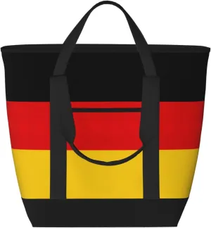 German flag Women's tote bags and reusable women's beach bags are suitable for travel insulation and cooling bags.