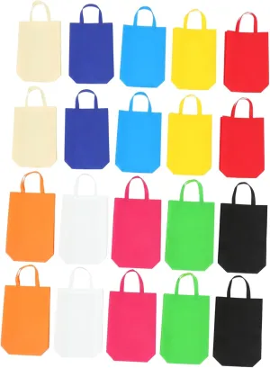 GLEAVI Non Woven Shopping Bags Reusable present Bags with Handles Lightweight Grocery Tote for Outdoor Use for
