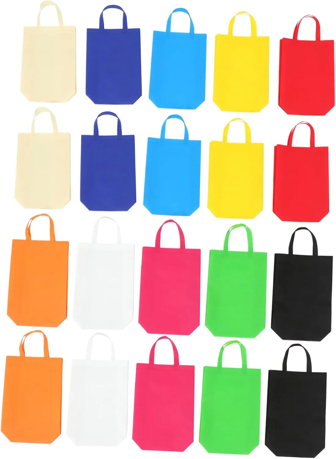 GLEAVI Non Woven Shopping Bags Reusable present Bags with Handles Lightweight Grocery Tote for Outdoor Use for