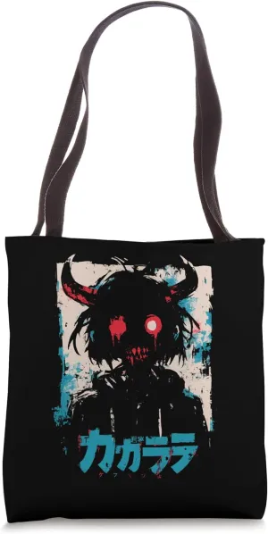 Goth Grunge Demon Anime Girl Waifu Horror Alt Aesthetic Tote Bag