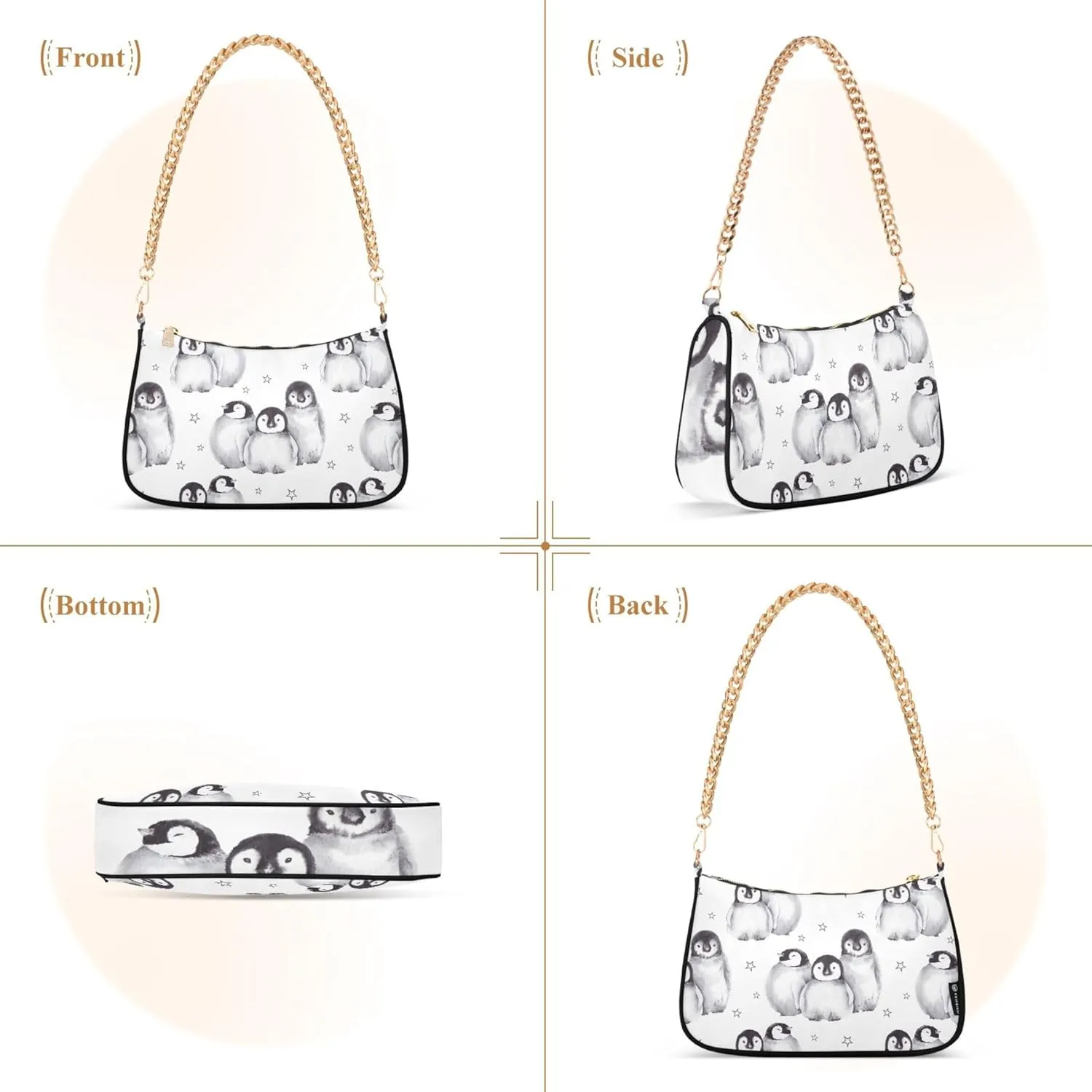 Green Floral Clutch Habdbags Womens Simple Shoulder Bags Hobo Clutch Purse Zipper Closure