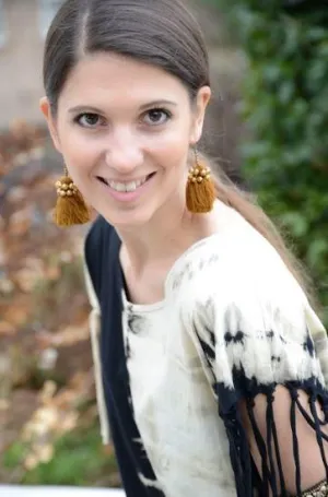 Hill Tribe Earring with Pom pom handmade