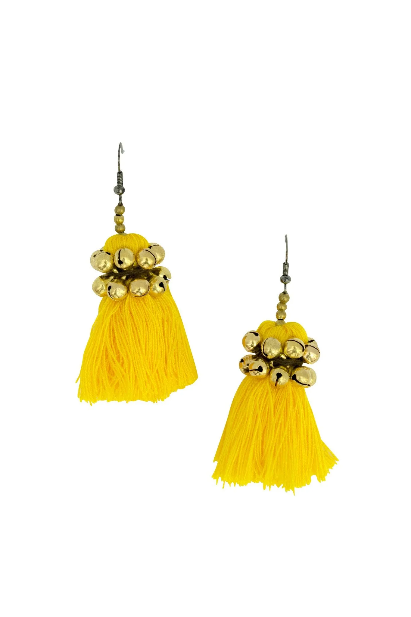 Hill Tribe Earring with Pom pom handmade