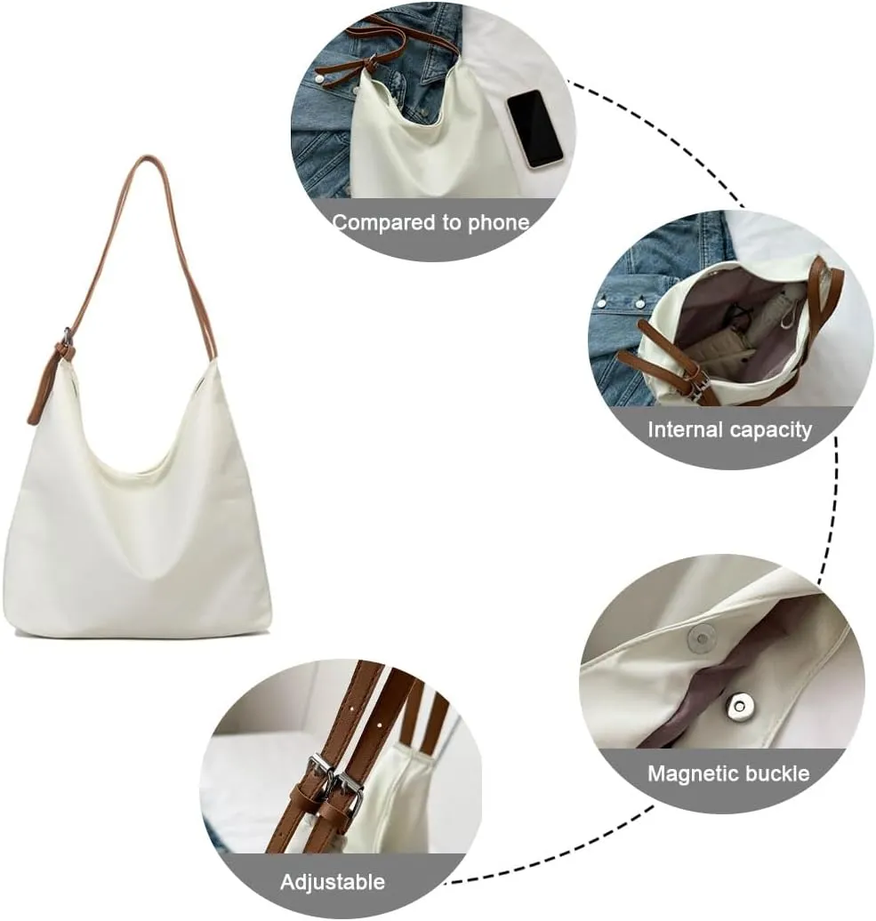 Hobo Bags for Women Large Leather Tote Bag Slouchy Bag Shoulder Bag Crossbody Bag Soft Shoulder Bag Top Handle Bag