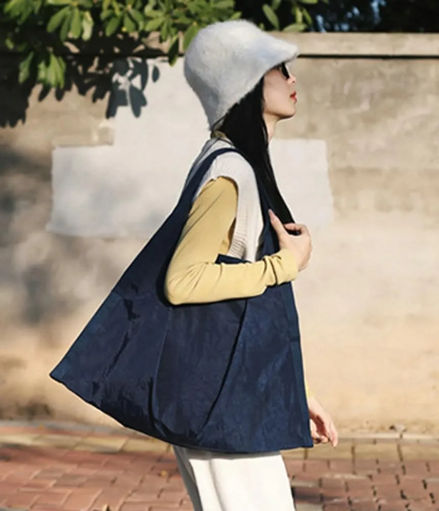 Hobo Bags Tote Bag for Women Nylon Canvas Shoulder Bags Purse Slouchy Top Handle Handbag