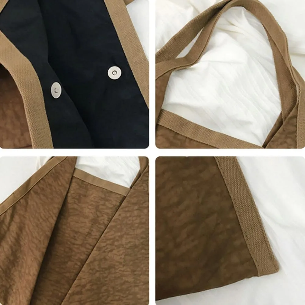 Hobo Bags Tote Bag for Women Nylon Canvas Shoulder Bags Purse Slouchy Top Handle Handbag