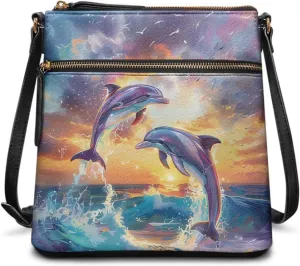 HUGS IDEA Crossbody Shoulder Handbags Crossbody Purse Large Size Sling Bags Leather Tote Hand Bags