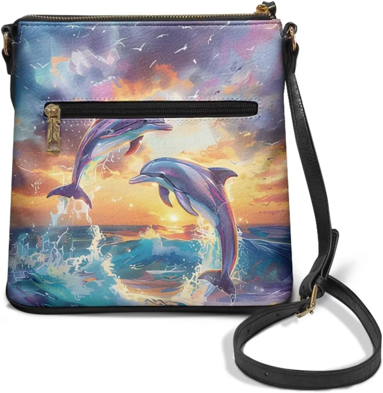HUGS IDEA Crossbody Shoulder Handbags Crossbody Purse Large Size Sling Bags Leather Tote Hand Bags