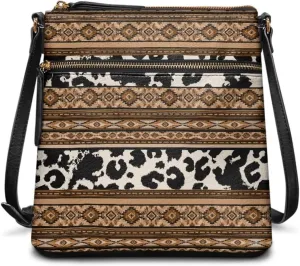 HUGS IDEA Crossbody Shoulder Handbags Crossbody Purse Large Size Sling Bags Leather Tote Hand Bags