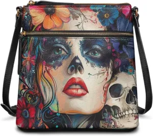 HUGS IDEA Crossbody Shoulder Handbags Crossbody Purse Large Size Sling Bags Leather Tote Hand Bags