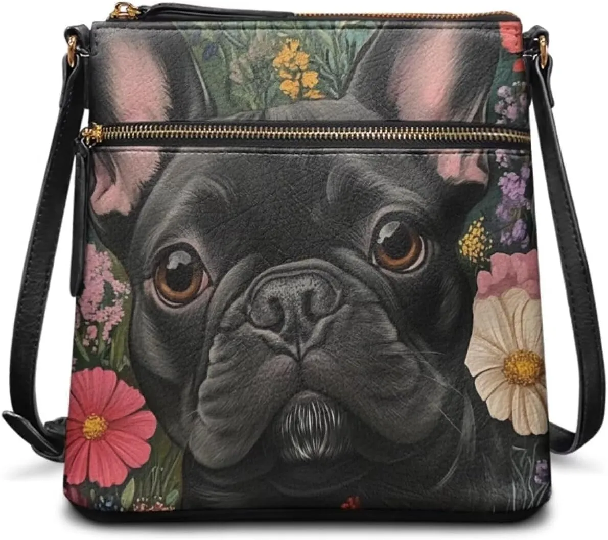 HUGS IDEA Crossbody Shoulder Handbags Crossbody Purse Large Size Sling Bags Leather Tote Hand Bags