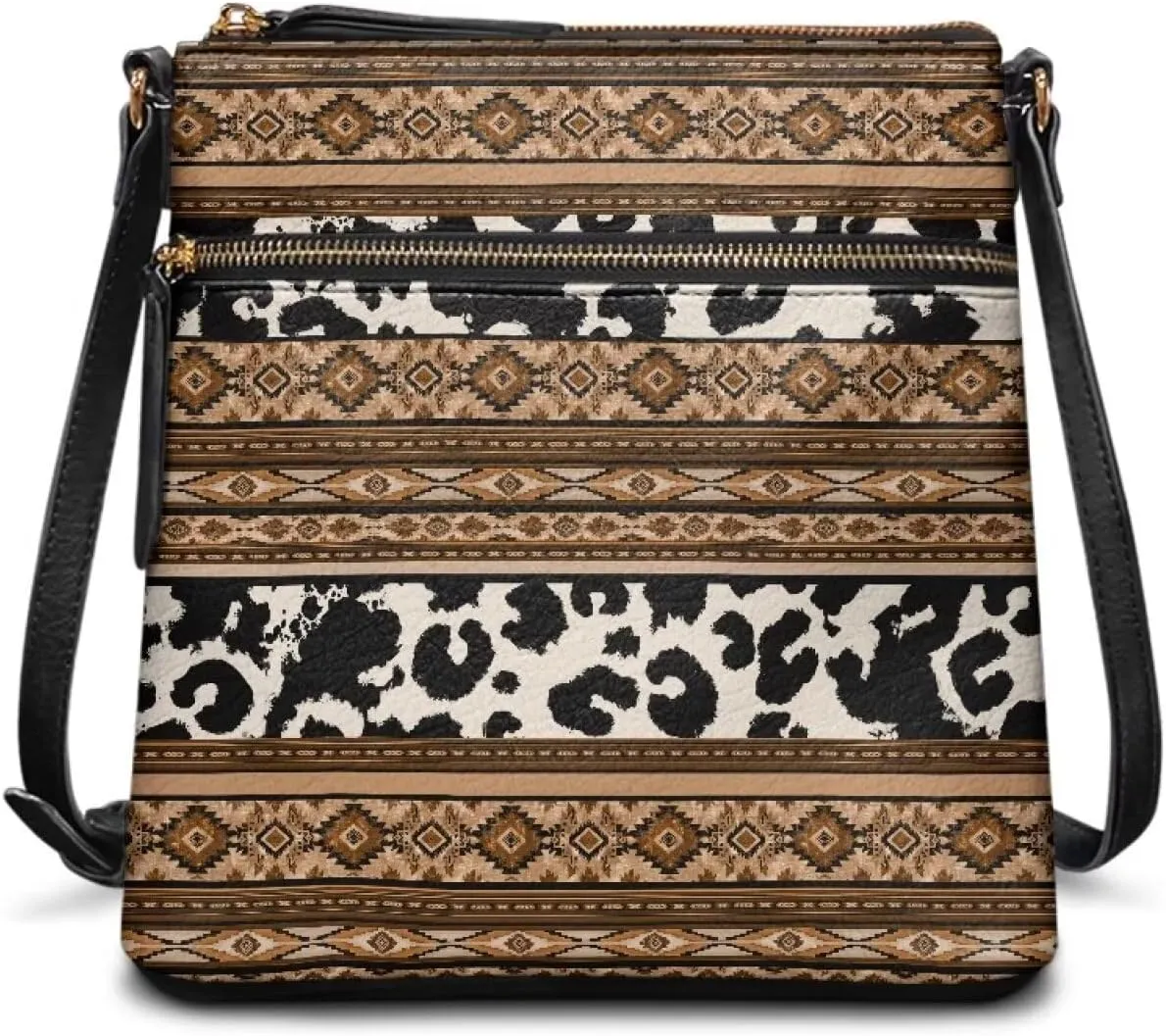 HUGS IDEA Crossbody Shoulder Handbags Crossbody Purse Large Size Sling Bags Leather Tote Hand Bags