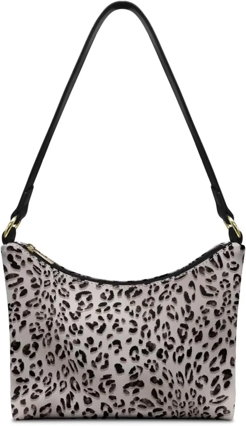 HUGS IDEA Leopard Print Clutch Handbag Fashion Shoulder Purse for Lady Tote Bag Underarm Purse for Work