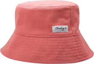 Hurley Women's Bucket Hat - 100% Cotton Canvas Packable, Lightweight, Reversible Beach Bucket Hat for Outings and Casual Wear