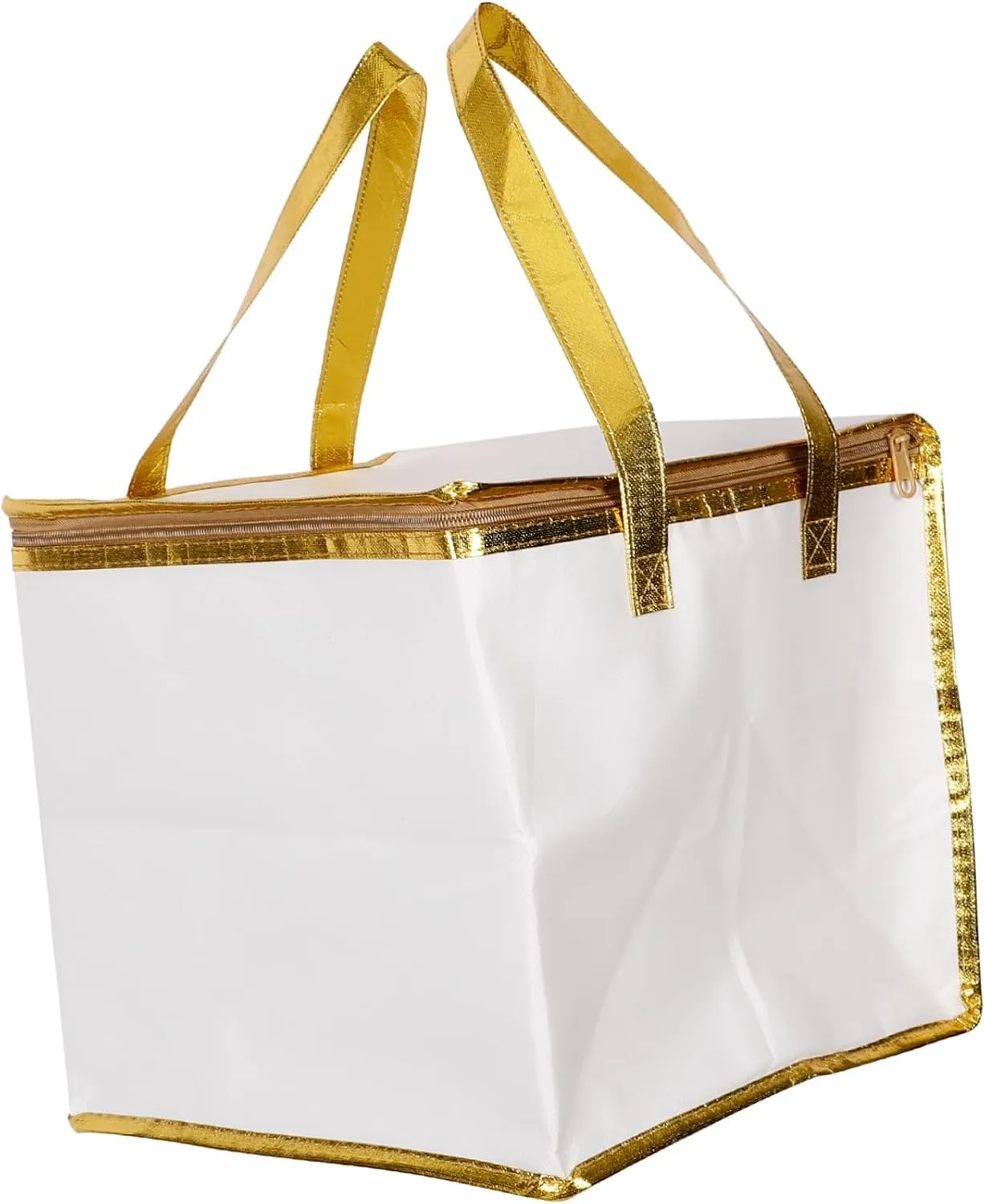 Insulated Cake Packing Bag Food Bag with Zipper Large Capacity for Cake Transport for Picnics Catering and Grocery Shopping Handle