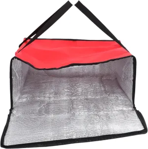Insulated Pizza Bag Thermal Food Insulation Takeaway Carrier with Handles Spacious Design for Pizzas Various Food Items Lightweight Portable for Restaurants Picnics Travel
