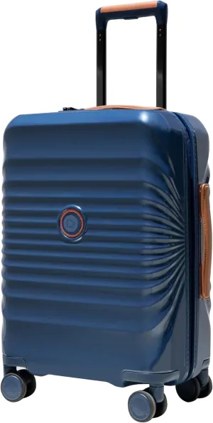 JCSD Lightweight 24" Luggage with USB Port and Wheel Lock, Spacious Storage, Ergonomic Handles, 360 Spinner Wheels, Blue