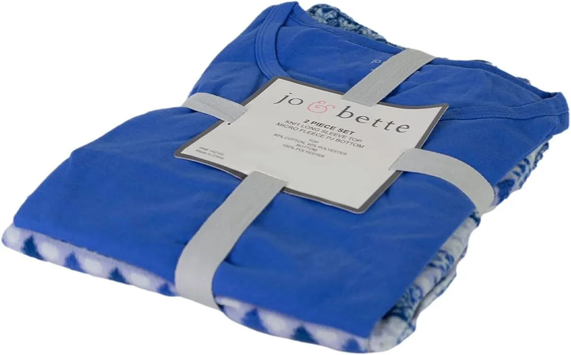 Jo & Bette Fleece Pajama Pants - Womens Pajama Sets 2 Pack Fuzzy PJ Pants Sleepwear - Flannel Pajamas Bottoms Loungewear Set