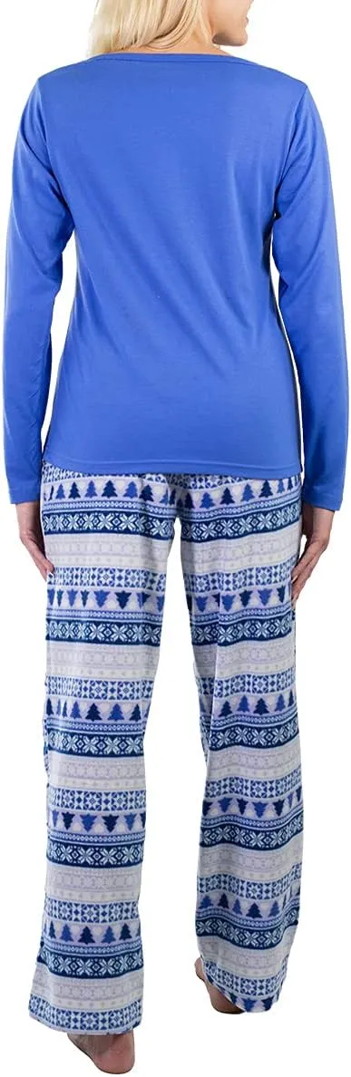 Jo & Bette Fleece Pajama Pants - Womens Pajama Sets 2 Pack Fuzzy PJ Pants Sleepwear - Flannel Pajamas Bottoms Loungewear Set