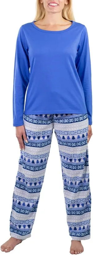 Jo & Bette Fleece Pajama Pants - Womens Pajama Sets 2 Pack Fuzzy PJ Pants Sleepwear - Flannel Pajamas Bottoms Loungewear Set