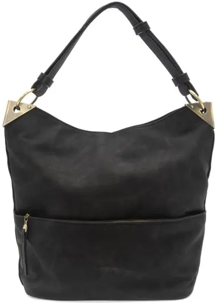 Joy Susan Women's Fashion Purse Darcy Zip Front Pocket Bucket Bag