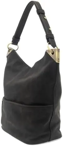 Joy Susan Women's Fashion Purse Darcy Zip Front Pocket Bucket Bag