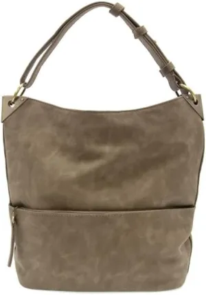 Joy Susan Women's Fashion Purse Darcy Zip Front Pocket Bucket Bag