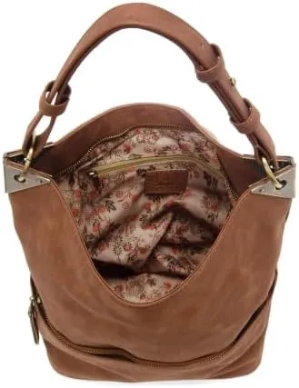 Joy Susan Women's Fashion Purse Darcy Zip Front Pocket Bucket Bag