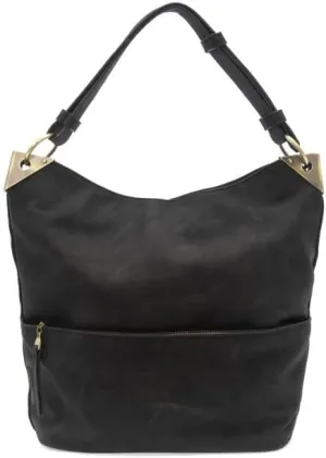 Joy Susan Women's Fashion Purse Darcy Zip Front Pocket Bucket Bag