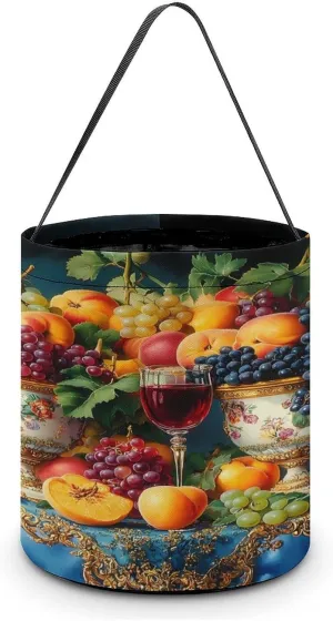 Kitchen Fresh Fruits Halloween Candy Bag Candy Tote Bucket Gift Bags Party Supplies for Women Men