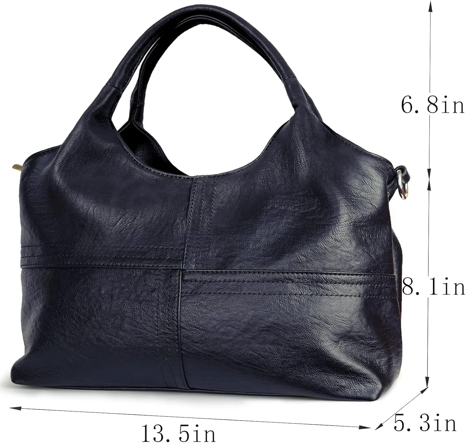 KOGTLA Vegan Leather Purses for Women with Detachable Satchel Strap, Ladies Handbags, Tote Hobo Bags with Top Handle