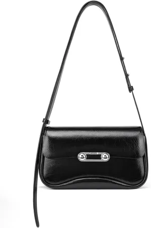LAFESTIN Spilt Leather Shoulder Bag for Women with Adjustable Strap, Spacious Hobo Women's Crossbody Handbags Purses