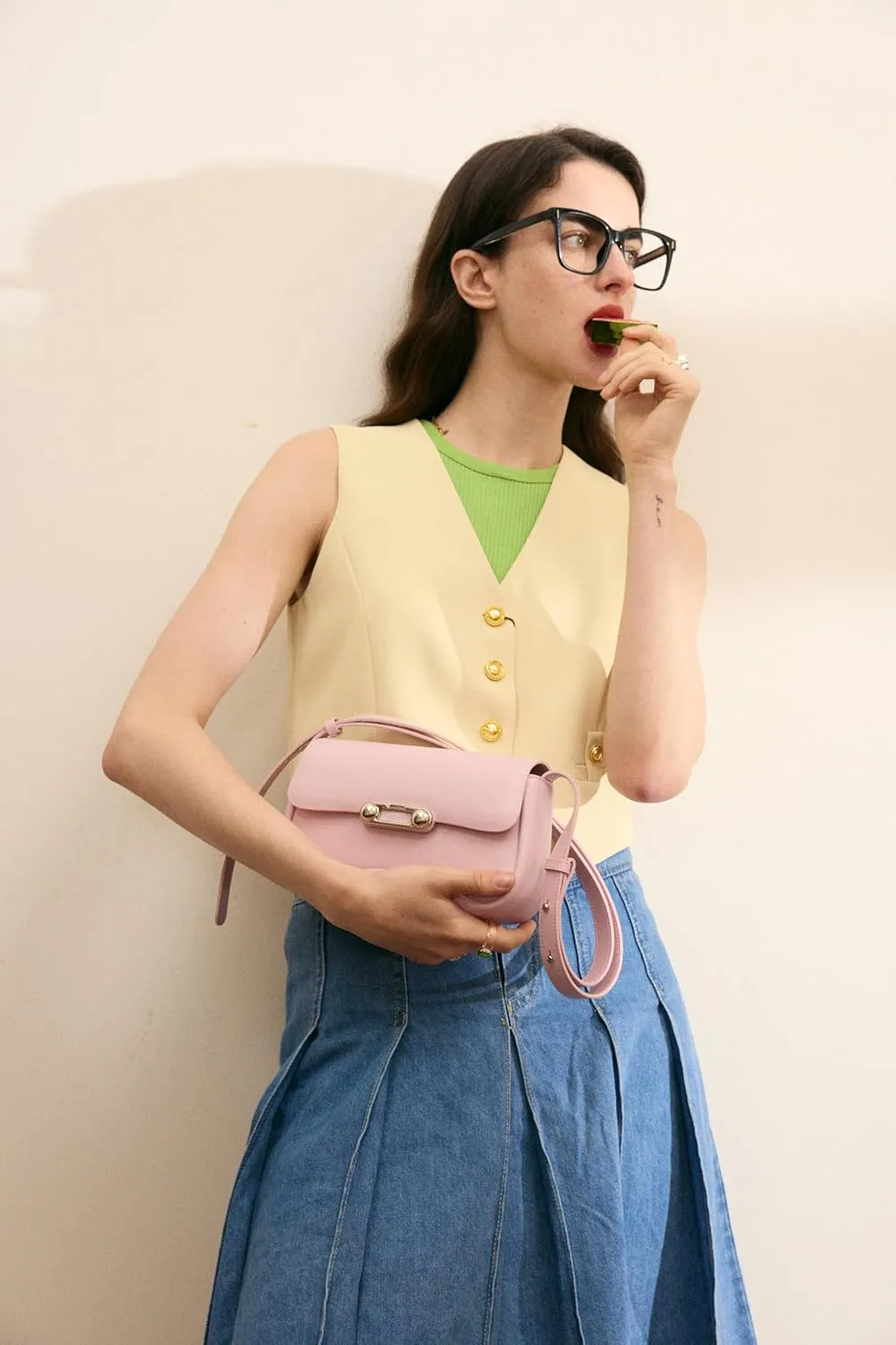 LAFESTIN Spilt Leather Shoulder Bag for Women with Adjustable Strap, Spacious Hobo Women's Crossbody Handbags Purses