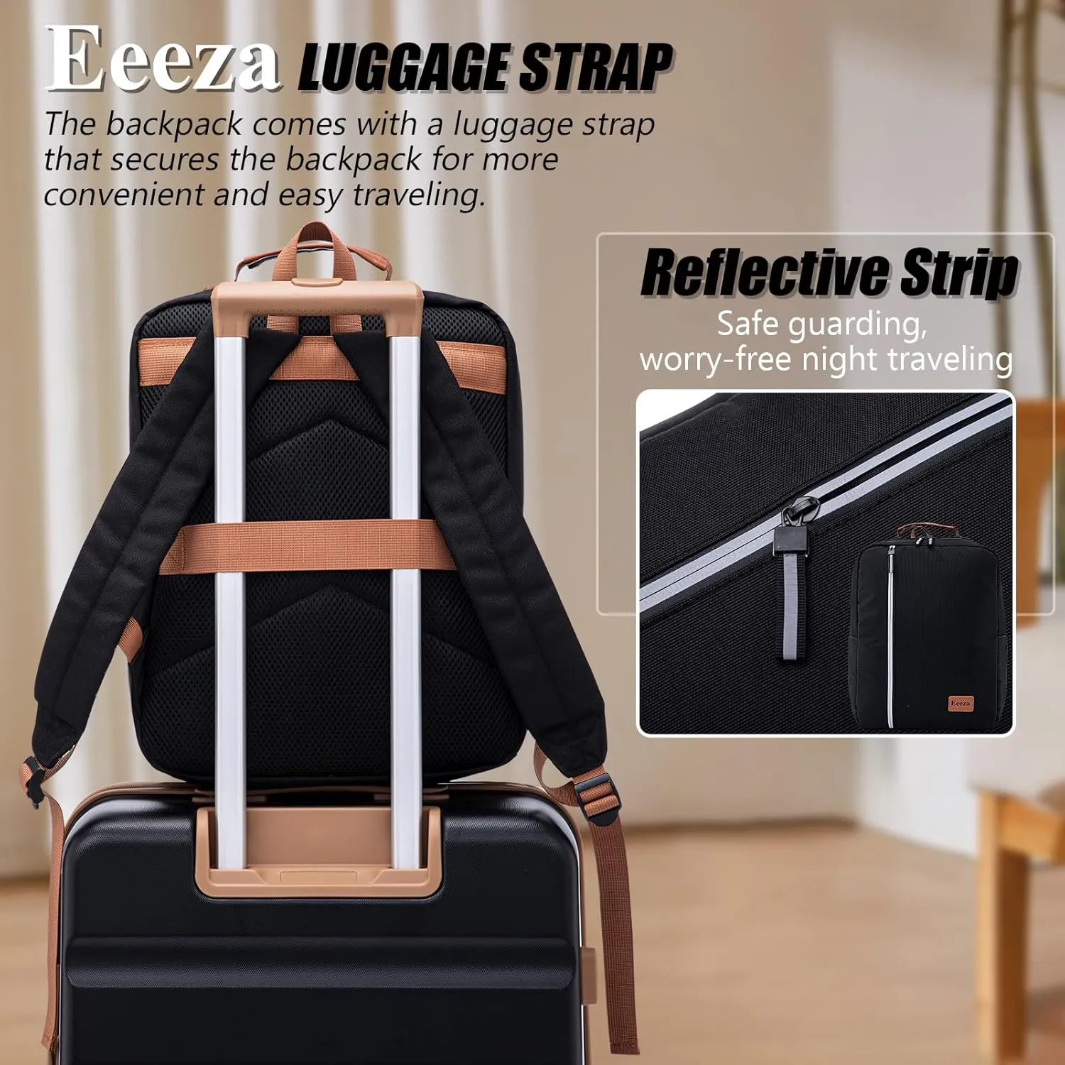 Laptop Backpack, Durable Lightweight Travel Backpack Featuring Spacious Main Laptop Compartment, Functionality for Travel, School, Daily Use