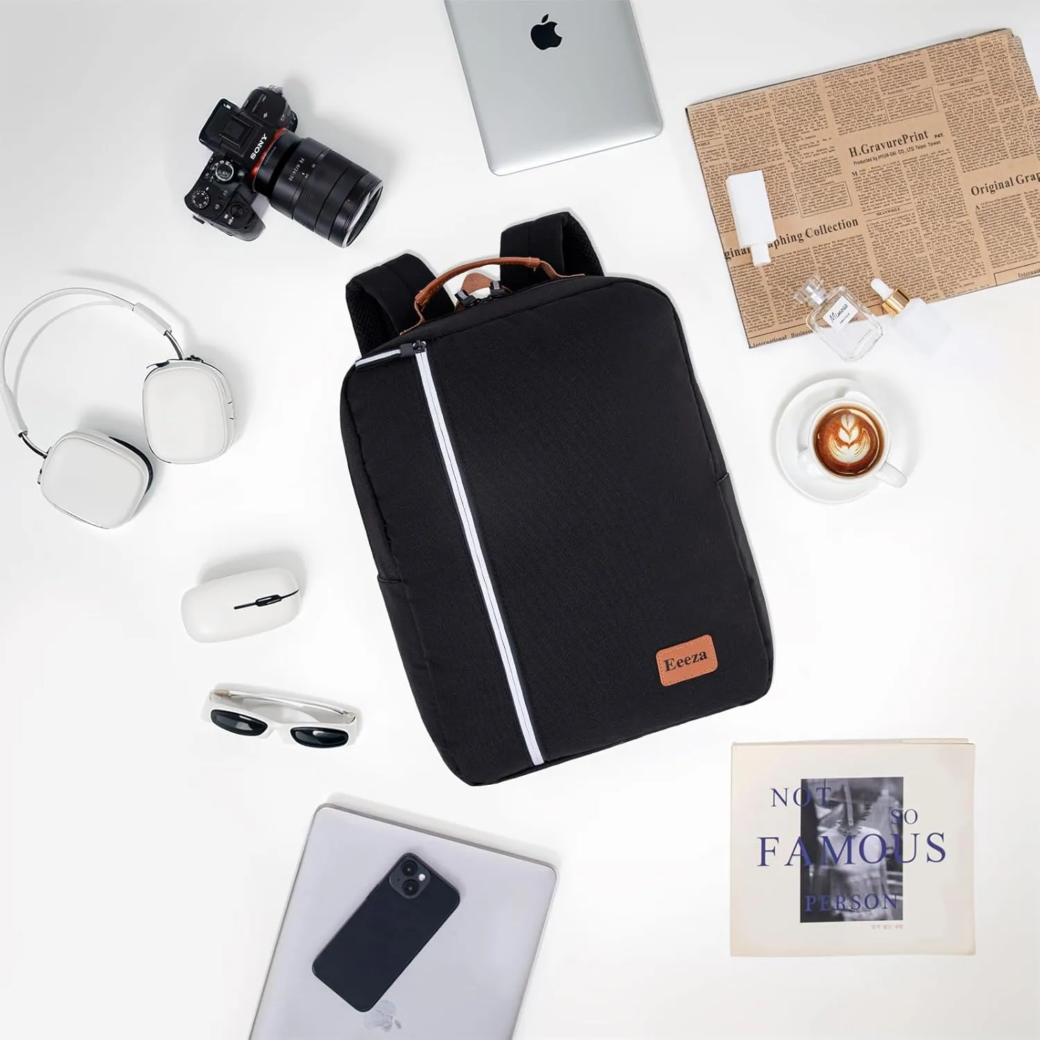 Laptop Backpack, Durable Lightweight Travel Backpack Featuring Spacious Main Laptop Compartment, Functionality for Travel, School, Daily Use