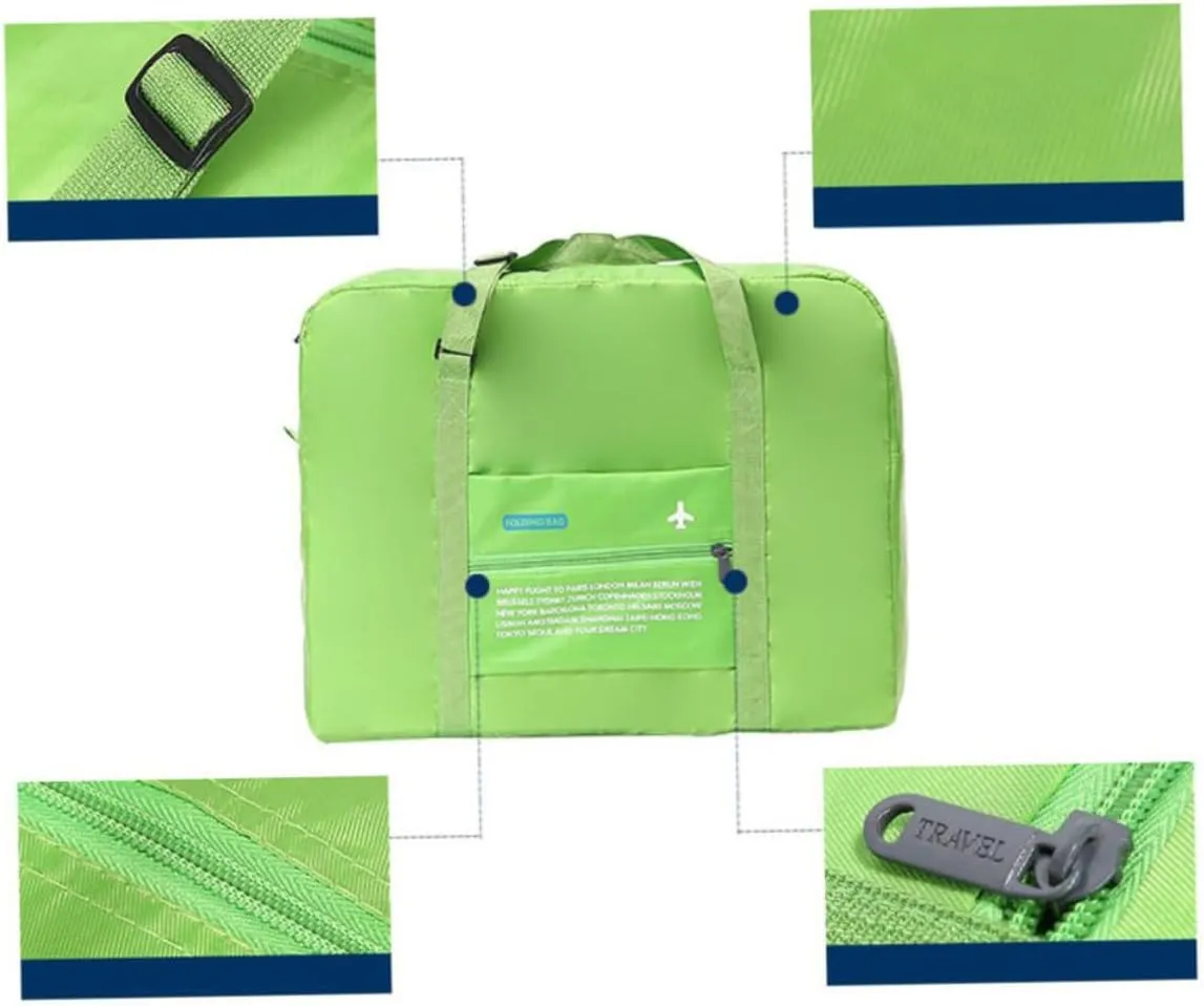 Large Capacity Travel Duffle Bag Polyester Lightweight Foldable Garment Duffle Bag for Hiking Camping Sports Shopping